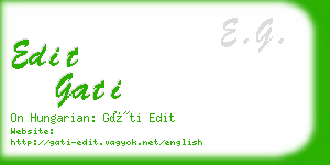 edit gati business card